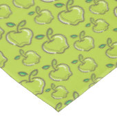 Nappe Rectangle de verger de pomme vert rétro (Angle)