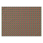 Nappe Rectangle Motif rétro psychédélique des années 60 (Devant (Horizontal))