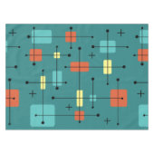 Nappe Rectangles arrondies Carré Turquoise (Devant (Horizontal))
