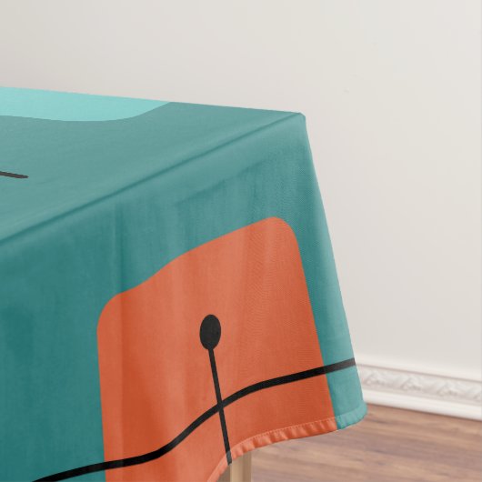 Nappe Rectangles arrondies Carré Turquoise (In Situ)