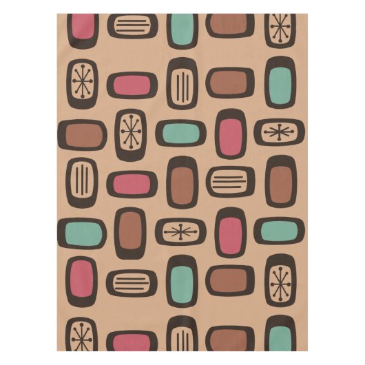 Nappe Rectangles arrondies du MCM du milieu du siècle Co (Devant)