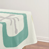 Nappe Rectangles arrondies MCM du milieu du siècle (In Situ)