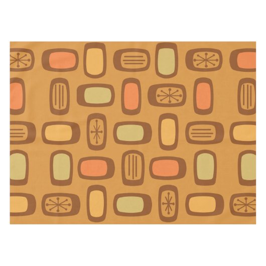 Nappe Rectangles arrondies MCM du milieu du siècle (Devant (Horizontal))