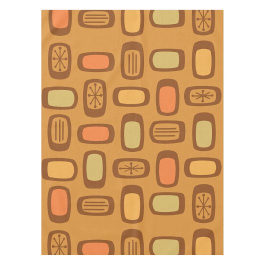 Nappe Rectangles arrondies MCM du milieu du siècle (Devant)