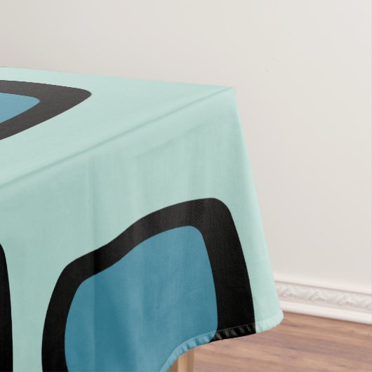 Nappe Rectangles arrondies MCM du milieu du siècle Aquam (In Situ)