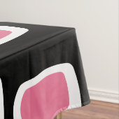 Nappe Rectangles arrondies MCM du milieu du siècle Noir (In Situ)