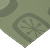 Nappe Rectangles arrondies MCM du milieu du siècle vert  (Angle)