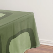 Nappe Rectangles arrondies MCM du milieu du siècle vert  (In Situ)