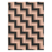 Nappe Rectangles géométriques Brown Mocha Noir (Devant)
