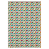 Nappe Rectangles modernes du milieu du siècle Abstraites (Devant)