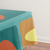 Nappe Rectangles turquoise modernes du milieu du siècle (In Situ)