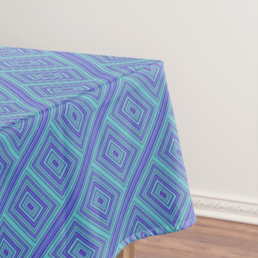 Nappe Rectangles Vert Turquoise violet bleu géométrique (In Situ)