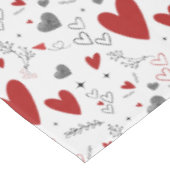Nappe Red and Black Doodle Hearts Love (Angle)