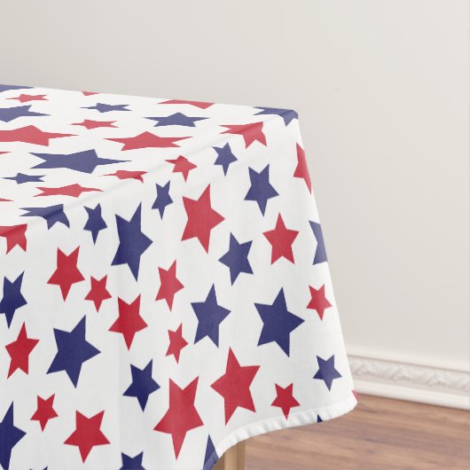 Nappe Red and Blue Stars, 4th of July, White Background (In Situ)
