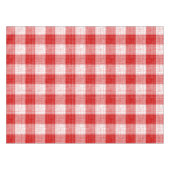 Nappe Red and White Bold Checkered Plaid Design  (Devant (Horizontal))