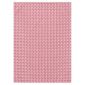 Nappe Red and white floral pattern (Devant)