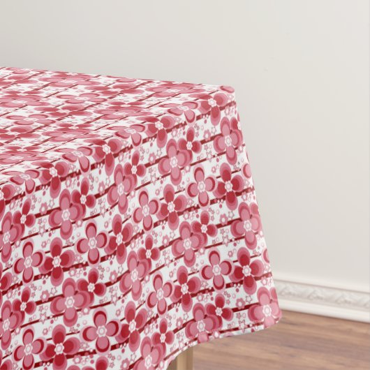 Nappe Red and white floral pattern (In Situ)