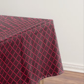 Nappe Red and white geometric checkered pattern retro (In Situ)