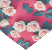 Nappe Red And White Roses  (Angle)