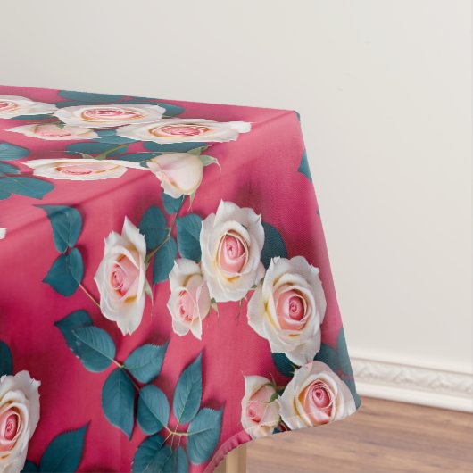 Nappe Red And White Roses  (In Situ)
