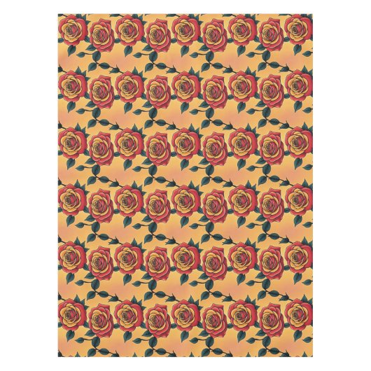 Nappe Red And Yellow Roses (Devant)
