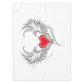 Nappe Red Angel Coeur avec ailes (Devant)