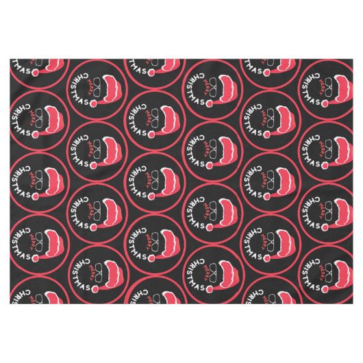 Nappe Red Black Noël (Devant (Horizontal))