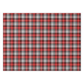 Nappe Red Black White Plaid Tartan Pattern Design  (Devant (Horizontal))