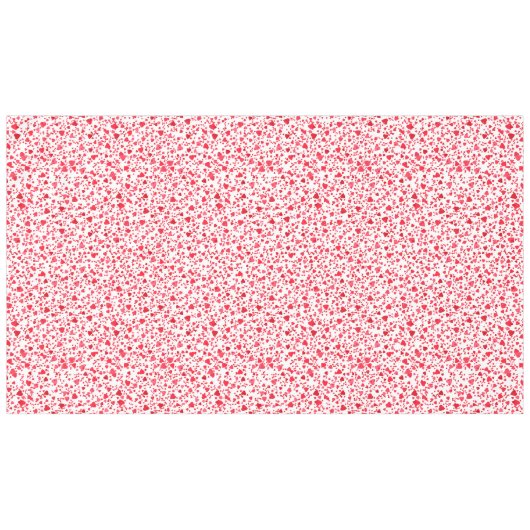 Nappe Red Confetti Hearts Pattern (Devant (Horizontal))