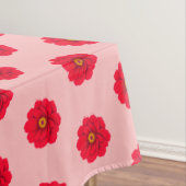 Nappe Red Flower Seamless Pattern Tablecloth (In Situ)