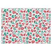 Nappe Red Green Christmas Tablecloth (Devant (Horizontal))