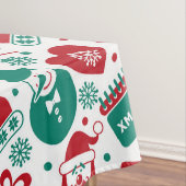 Nappe Red Green Christmas Tablecloth (In Situ)