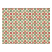 Nappe Red Green Cream Rustic Plaid Patchwork Quilt Look (Devant (Horizontal))