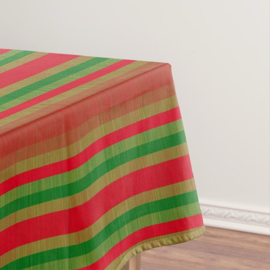 Nappe Red Green Gold Stripes (In Situ)