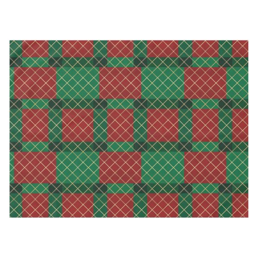 Nappe Red Green Plaid Christmas (Devant (Horizontal))