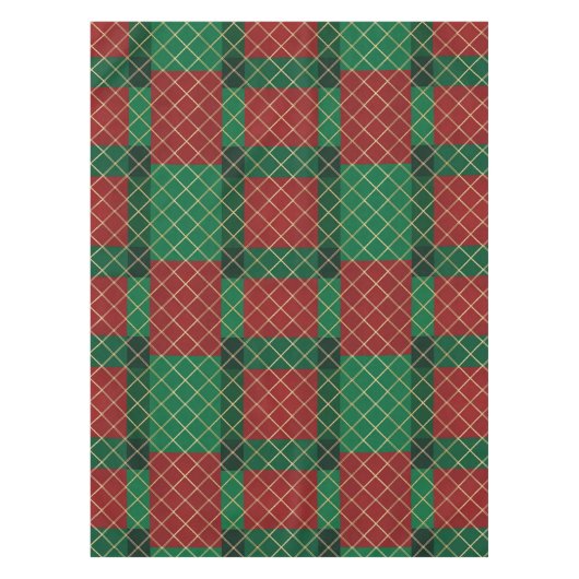 Nappe Red Green Plaid Christmas (Devant)