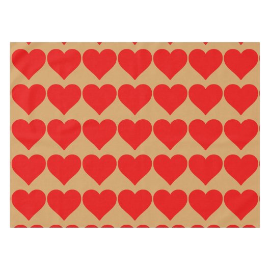 Nappe Red Heart Shape Love Classic Simple Minimalisme (Devant (Horizontal))
