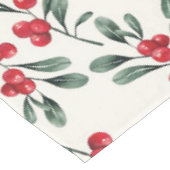 Nappe Red Holly Berries feuilles de la feuille verte (Angle)