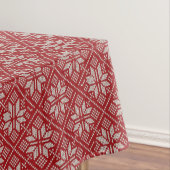 Nappe Red Jacquard Christimas Tablecloth (In Situ)