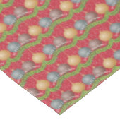 Nappe RED Joyeux motif de boules de Noël (Angle)