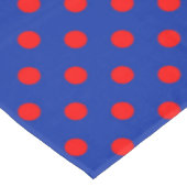 Nappe Red On Blue Polka Dots Pattern Design (Angle)