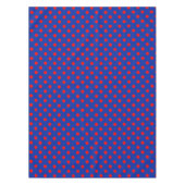 Nappe Red On Blue Polka Dots Pattern Design (Devant)