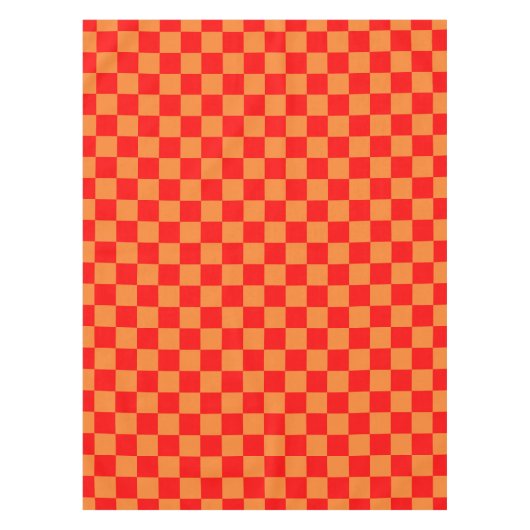 Nappe Red Orange Check À damiers Motif (Devant)