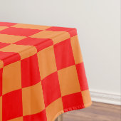 Nappe Red Orange Check À damiers Motif (In Situ)