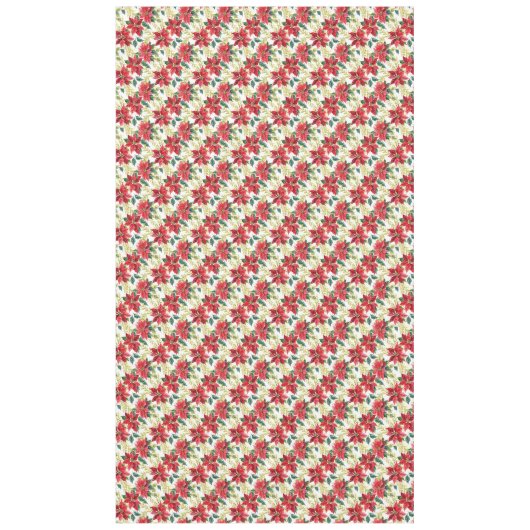 Nappe Red Poinsettia Holiday (Devant)