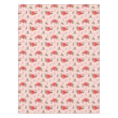 Nappe Red Poinsettia Motif Holiday (Devant)