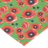 Nappe Red Poppies Apple Green (Angle)