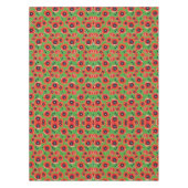 Nappe Red Poppies Apple Green (Devant)