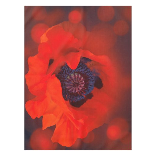 Nappe Red Poppy Dark Arrière - plan & Bokeh Effet (Devant)