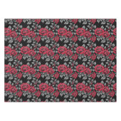 Nappe Red Roses On A Black Background (Devant (Horizontal))